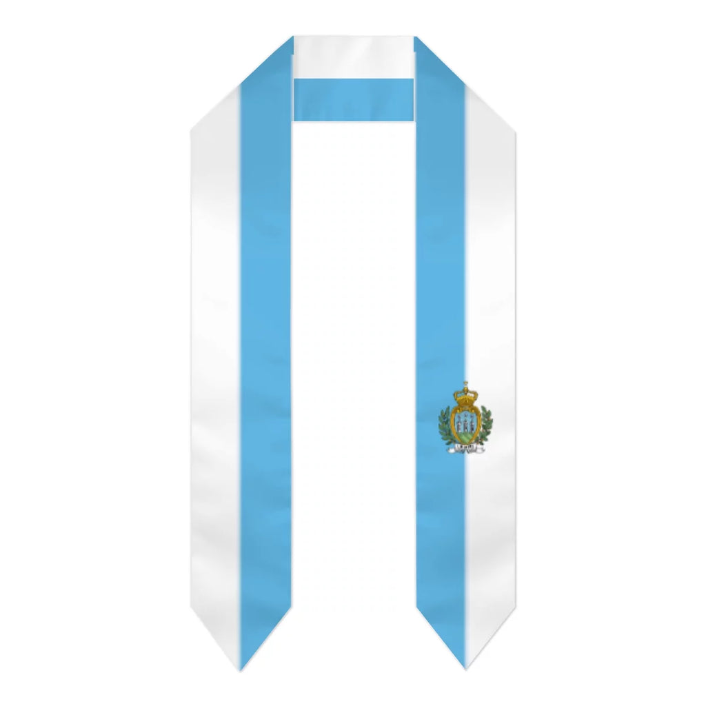 San Study Marino International Scraf Shawls Stole Shawl Sash Flag For Graduation Wraps