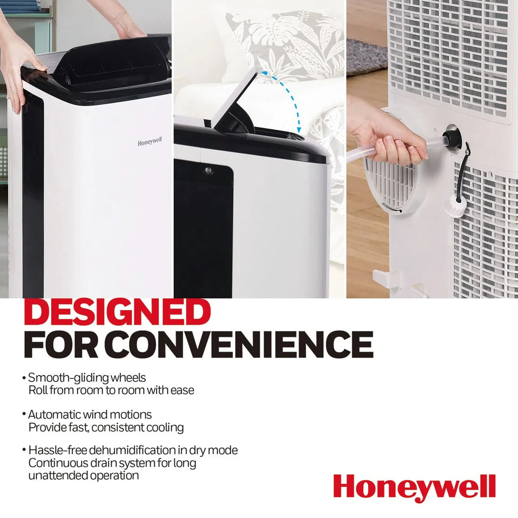 WiFi Air Portable Conditioner & 10,000 with Dehumidifier Voice Honeywell BTU Control, HF0CESVWK6 Smart