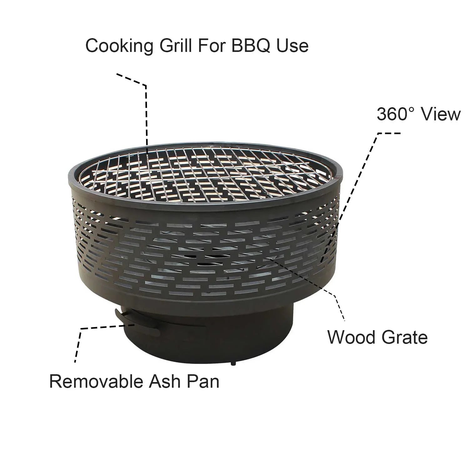 and with and fire table portable dining featuring pit grill table, functions outdoor lid, campfire 26 inch barbecue,