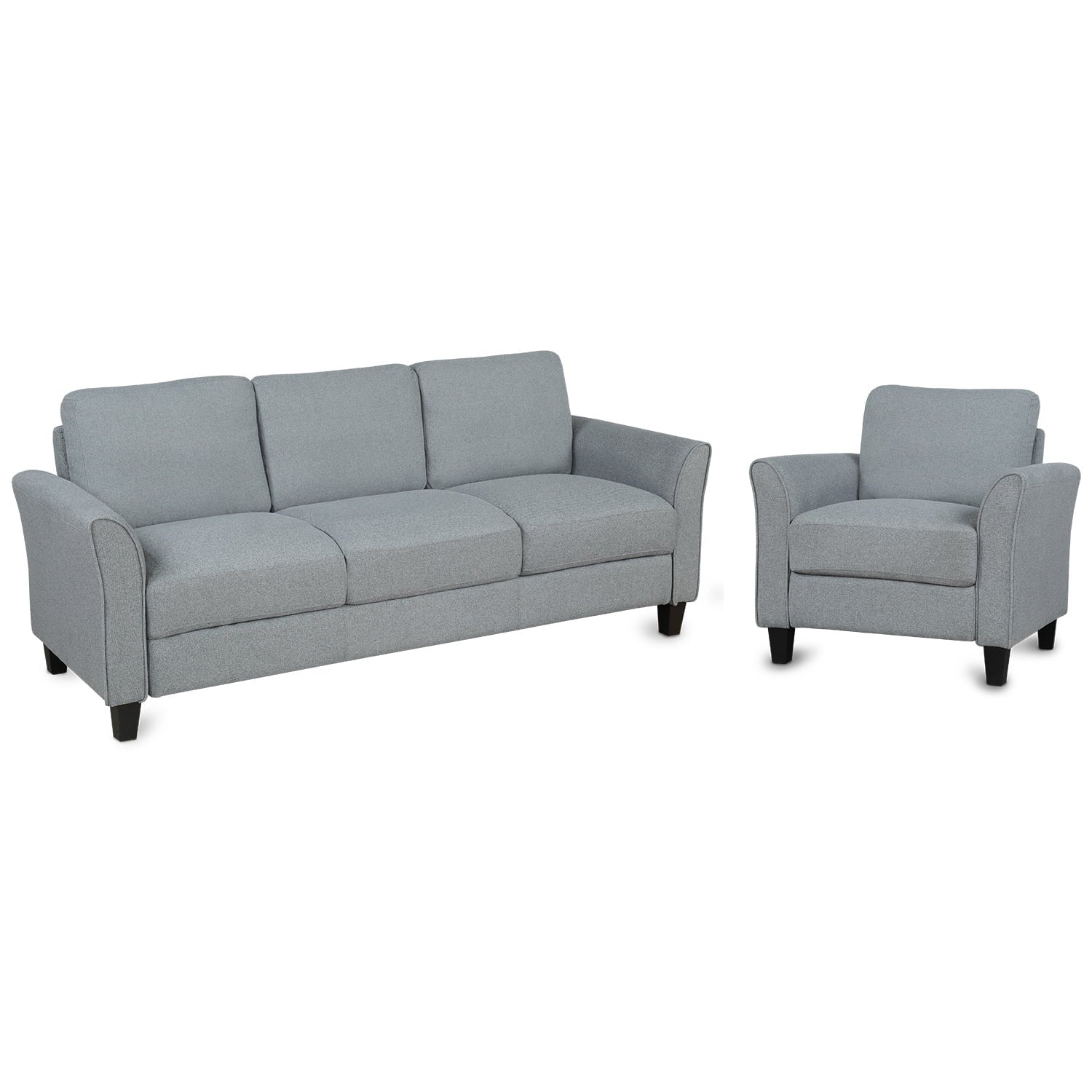 Anself (Gray) chair Sofa 3-seat Living and Room Furniture