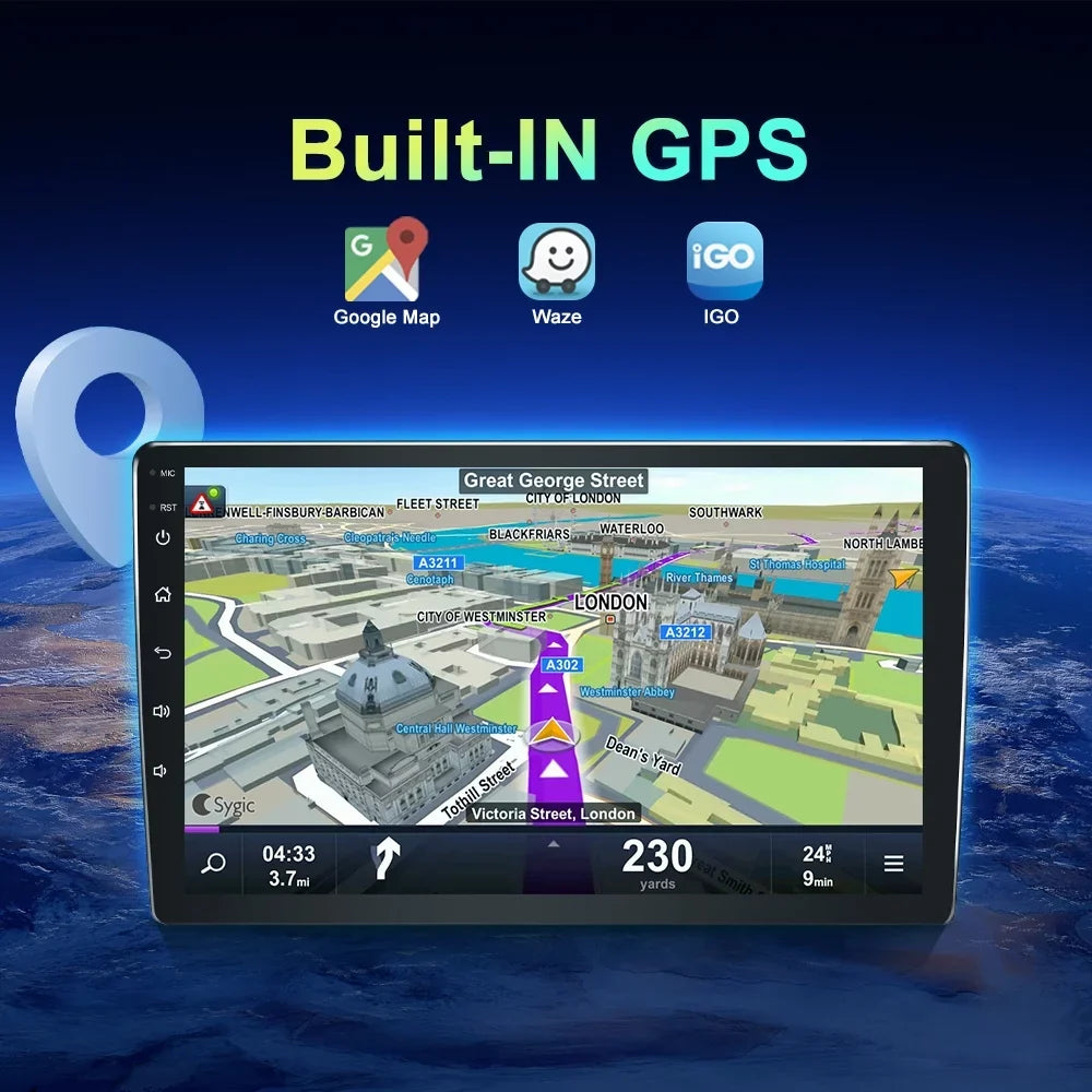 For Stereo CRV 1997-2001 Radio Android13 WIFI CAM 4-64GB Car Carplay GPS Honda