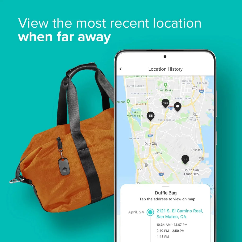 Pack Locator - Item Tracker, Bluetooth (2022) - Black - Keys Pro Tile and Finder 1