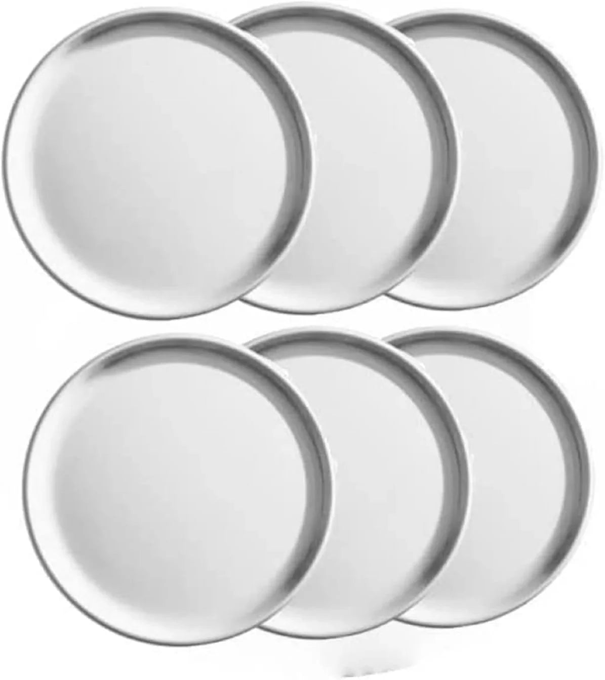 Aluminum Pan Tray Pizza Round Kitchen Pan Baking Tray Pizzeria Restaurants of Bakeware for 6 Baking Round Style Pizza TrueCraftware- - & 13” Home Coupe Set Pizza Tray Tray