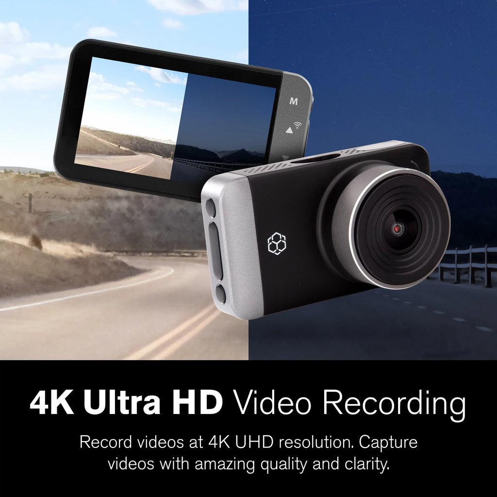 with G-Sensor Angle Dynamic UHD Degree Roadcam for Park GPS Lense, Screen, Wide High Record Technology and LCD 150 Range Pro Yada Day/Night. 3" with Mode Resolution 4K App,