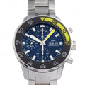 Men's (Good) IW376708 Pre-Owned Aquatimer Watch Dial Black IWC Chronograph