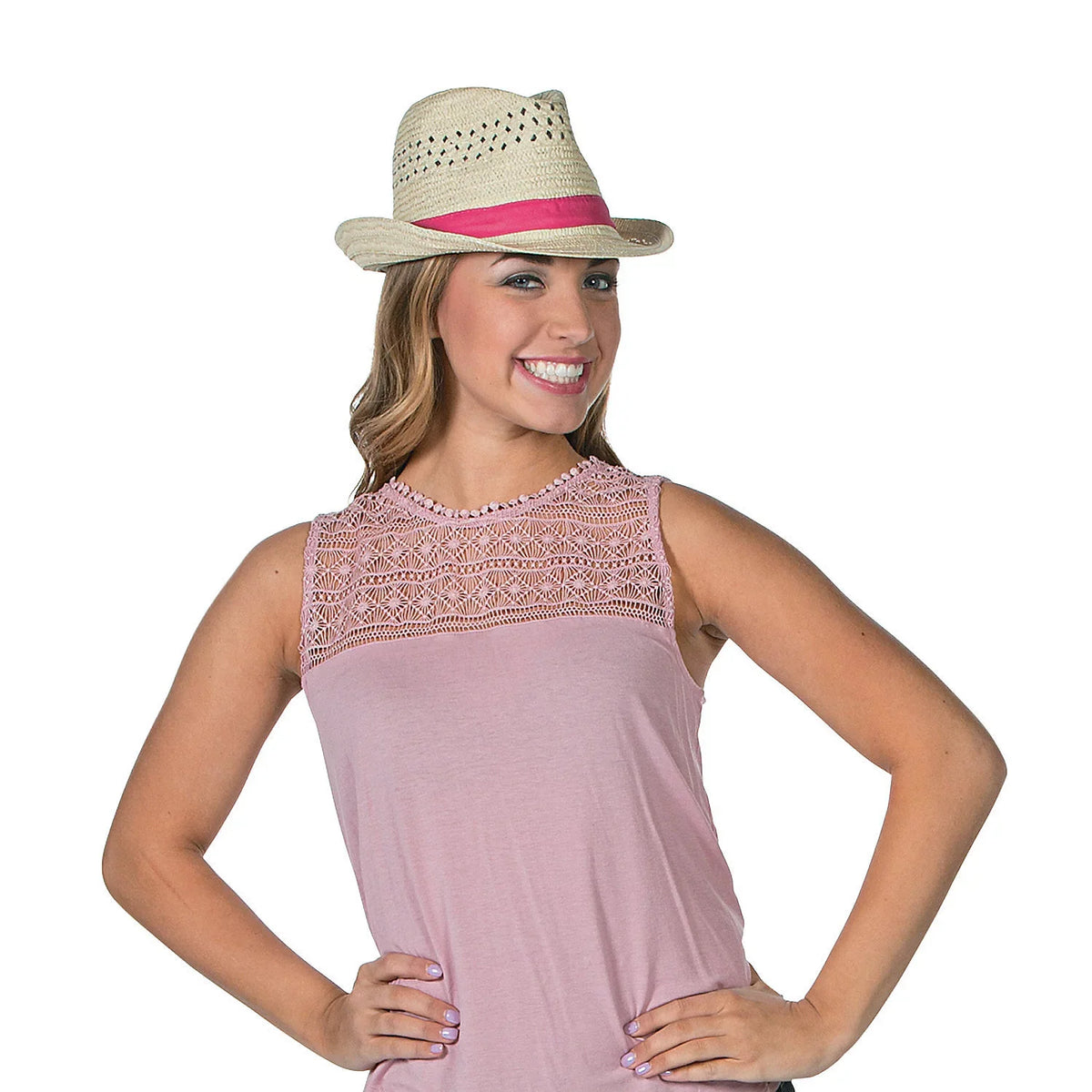 '- 12 Band With - Wear Fedora Pieces Party