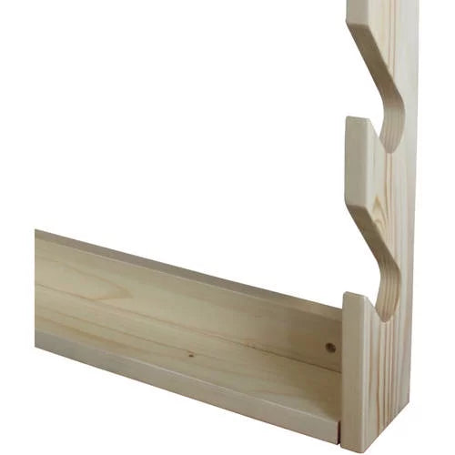 Creations Creek Hardware with Realtree Handcrafted Gun Hidden Rush - Wall Rack Pine 4 Durable Solid -