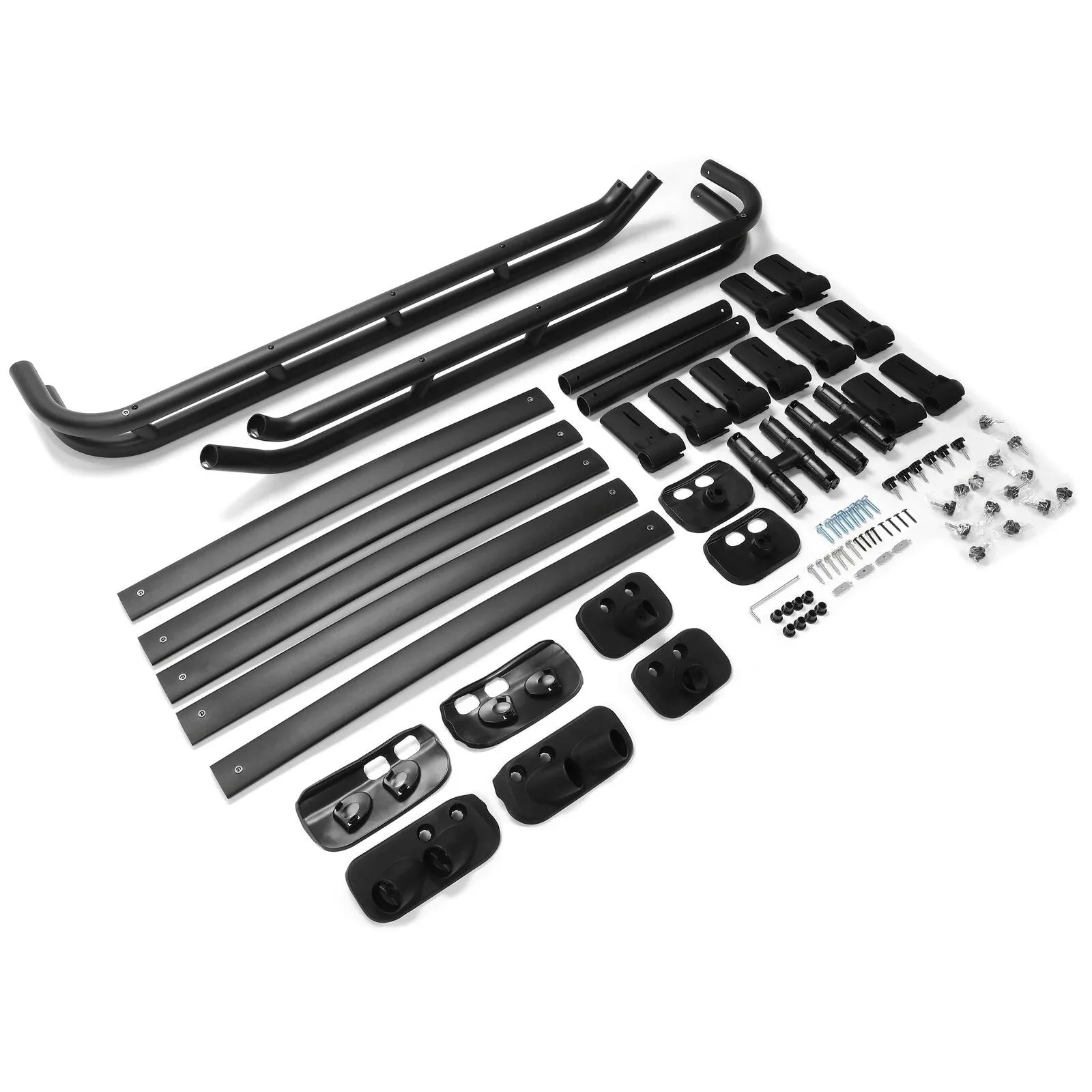 Compatible Rooftop Aluminum Coated 4Runner Luggage Powder Rack Extra 2010-2023 Cargo with Toyota Black Bar Basket Roof Carrier