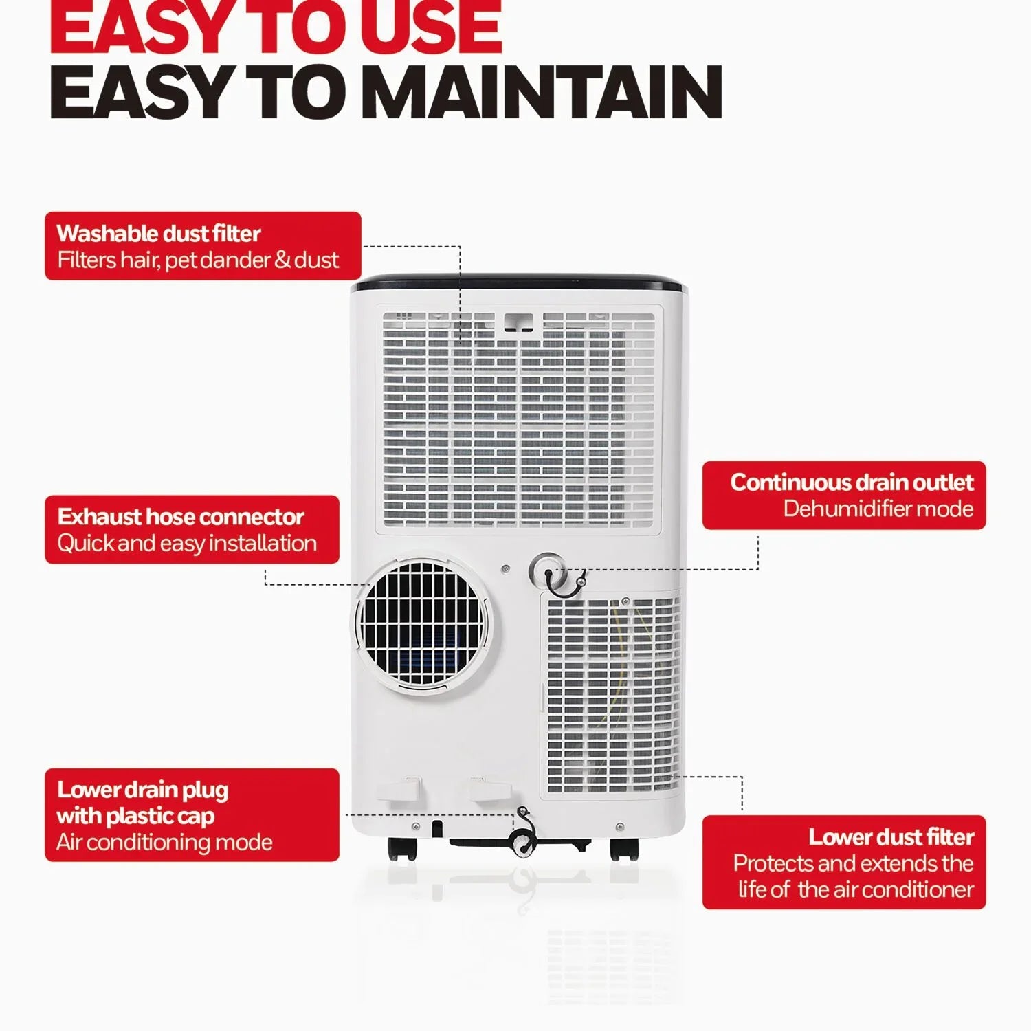 WiFi Air Portable Conditioner & 10,000 with Dehumidifier Voice Honeywell BTU Control, HF0CESVWK6 Smart