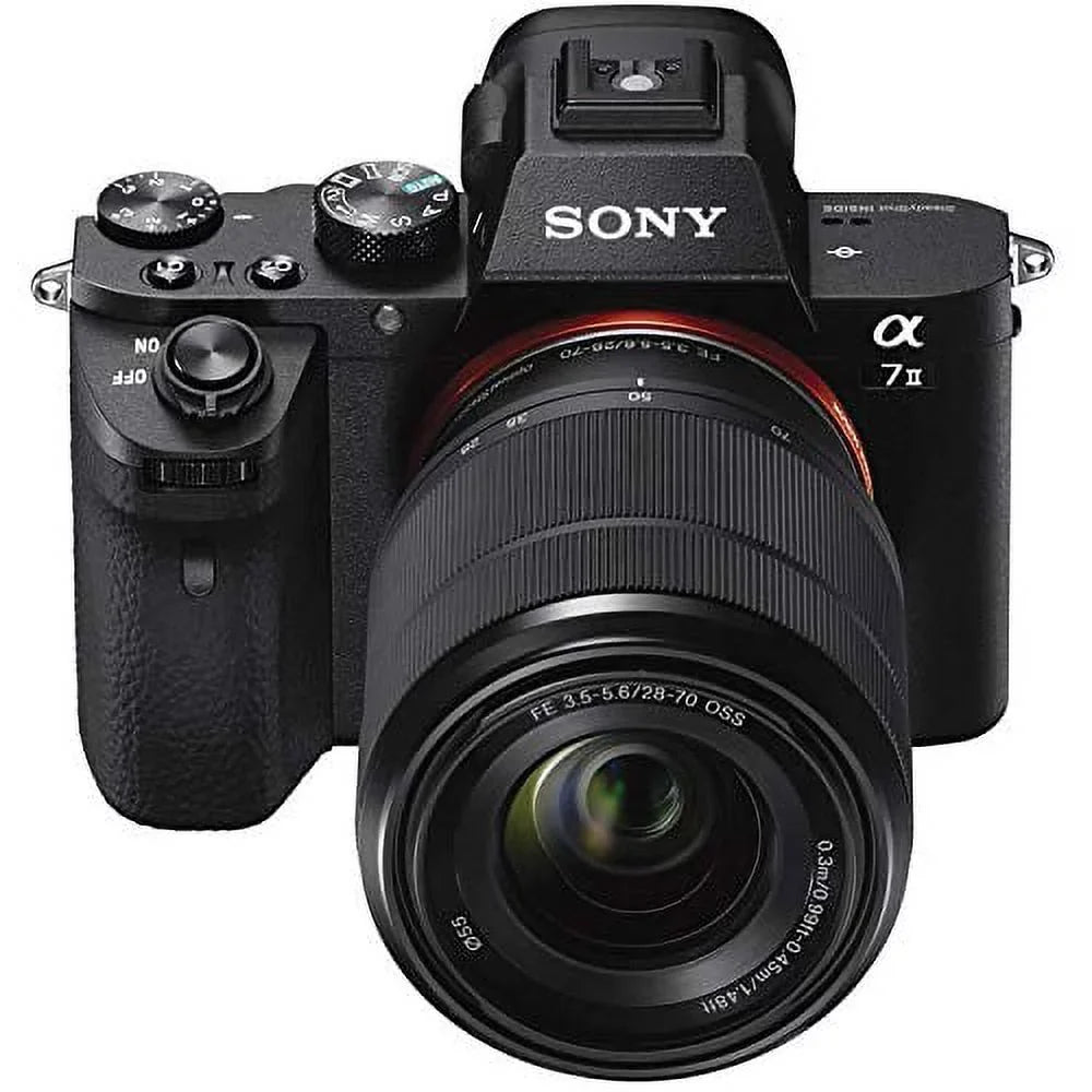Additional Alpha Bag, , Rode II FE Accessories Mic, Memory Essential Card, Soft OSS 28-70mm Plus Lens 64GB a7 with ILCE7M2K/B Bag, Battery, With Mirrorless Light, Sling LED Sony Camera f/3.5-5.6