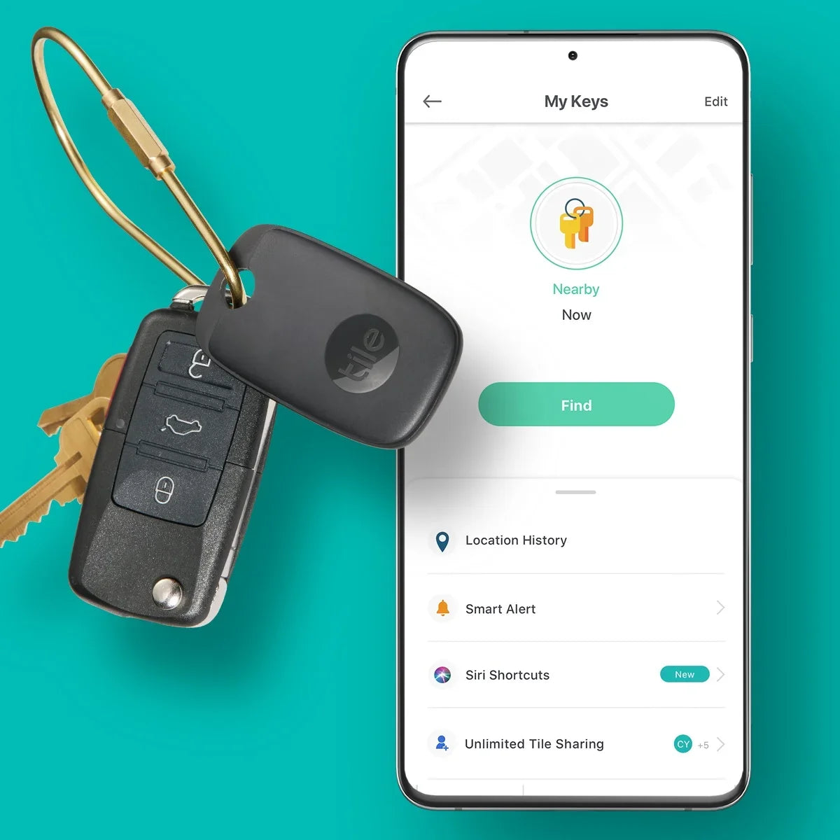 Pack Locator - Item Tracker, Bluetooth (2022) - Black - Keys Pro Tile and Finder 1