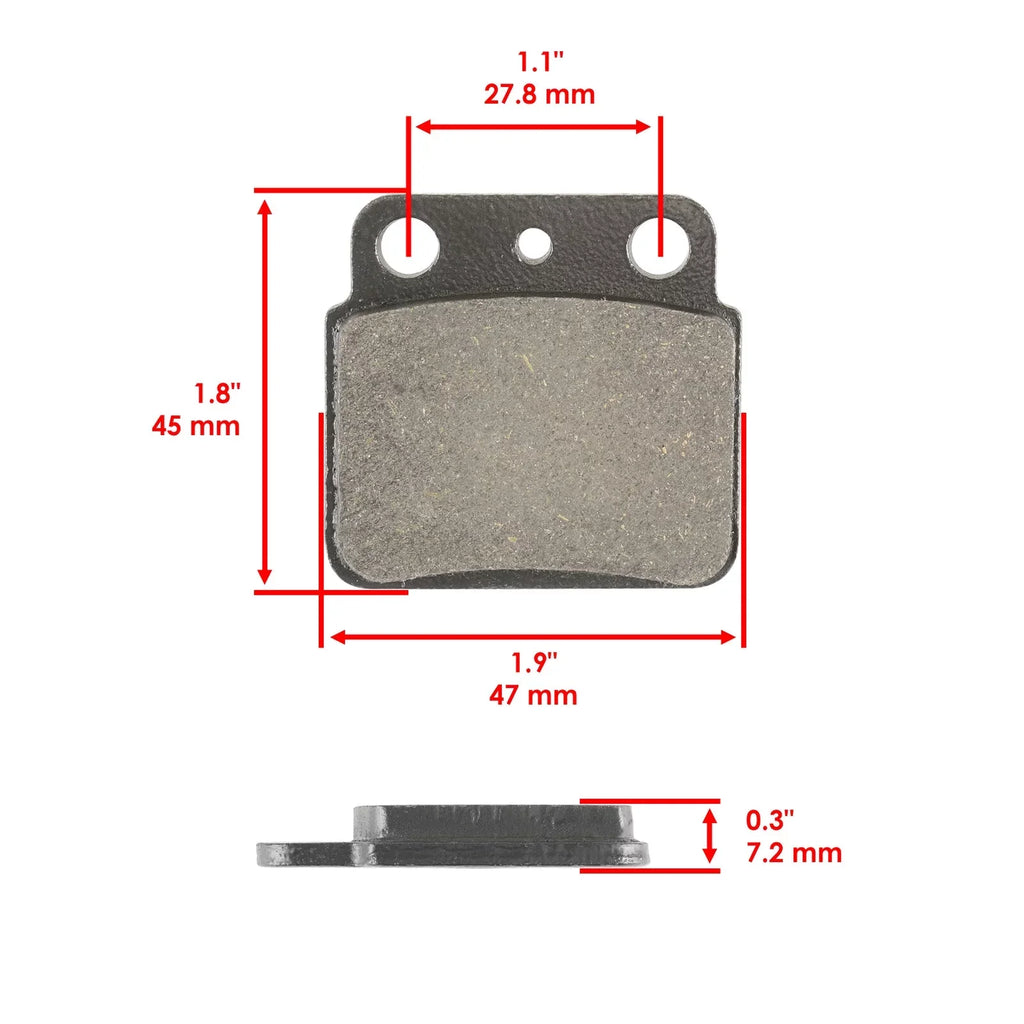 Pads for Suzuki Brake Rear & 1988 1987 Quadracer 500 Front 1990 1989 LT500R