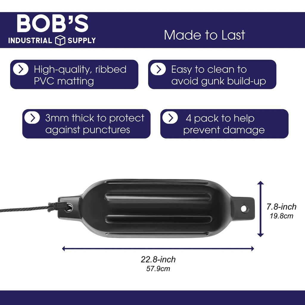 Docking 22.8 7.8in Pack - Boat 4 Fenders Buoys Boat BISupply Bumpers x for