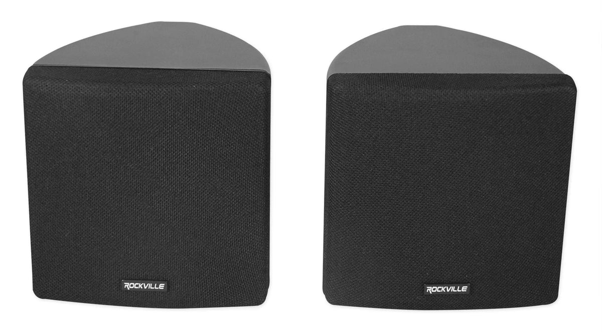 Pendant+Ceiling Speakers Office/Hotel 3.5" JBL 6-Zone Amp+(6) Black Cube+(2) for