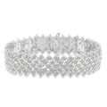 Bracelet Sterling I3-Promo) Silver (I-J, Multi-Row .925 TDW Diamond 3ct Tennis