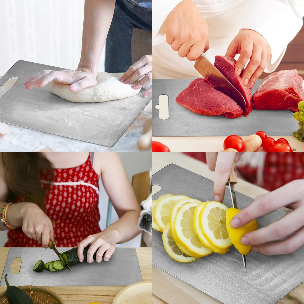 Kitchen Thick Cooking Backpacking Board Home Hiking Cutting Outdoor Lixada 1.8MM Camping for Titanium