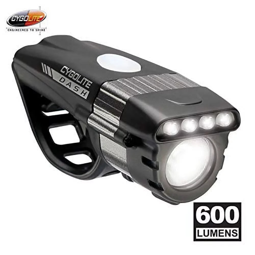 Pro Bicycle Dash Light USB LED Cygolite Front 600 Head Rechargeable Light