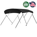 Cover Frame, Gray 3 Walled SereneLife with Boat 67-72 Bimini Top Bow Inch Double