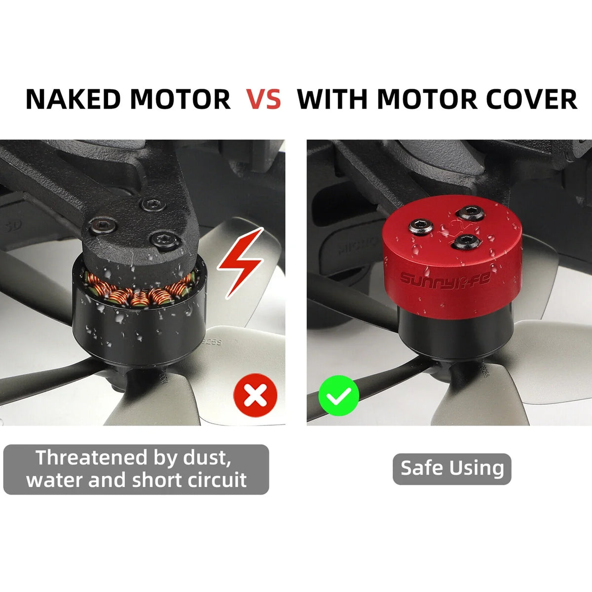 Motor Avata 4Pcs Aluminum Protective DJI Protection Accessories Cover Drone for