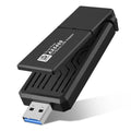 WiFi Adapter Tri USB Network Driver Laptop WiFi CELECTIGO Compatible WPA3, PC 3.0 Windows AX5400 WiFi Wireless 6E Adapter,Only Dongle ,for 6GHz/5GHz/2.4GHz, 11/10, Band free,Black with 802.11AX USB