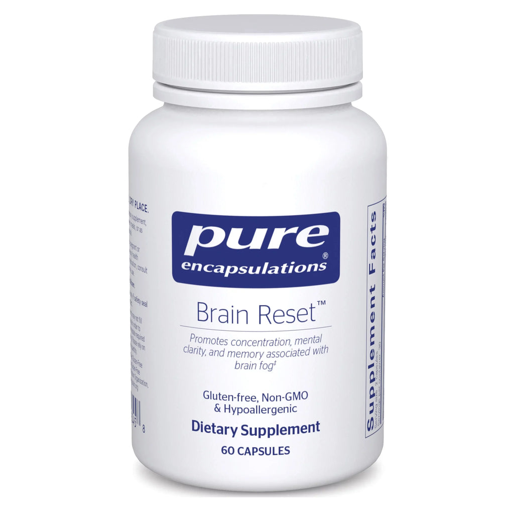 | Brain 60 Fog Associated Brain Concentration, | Capsules* Supports with Memory Reset Pure Encapsulations Clarity, and