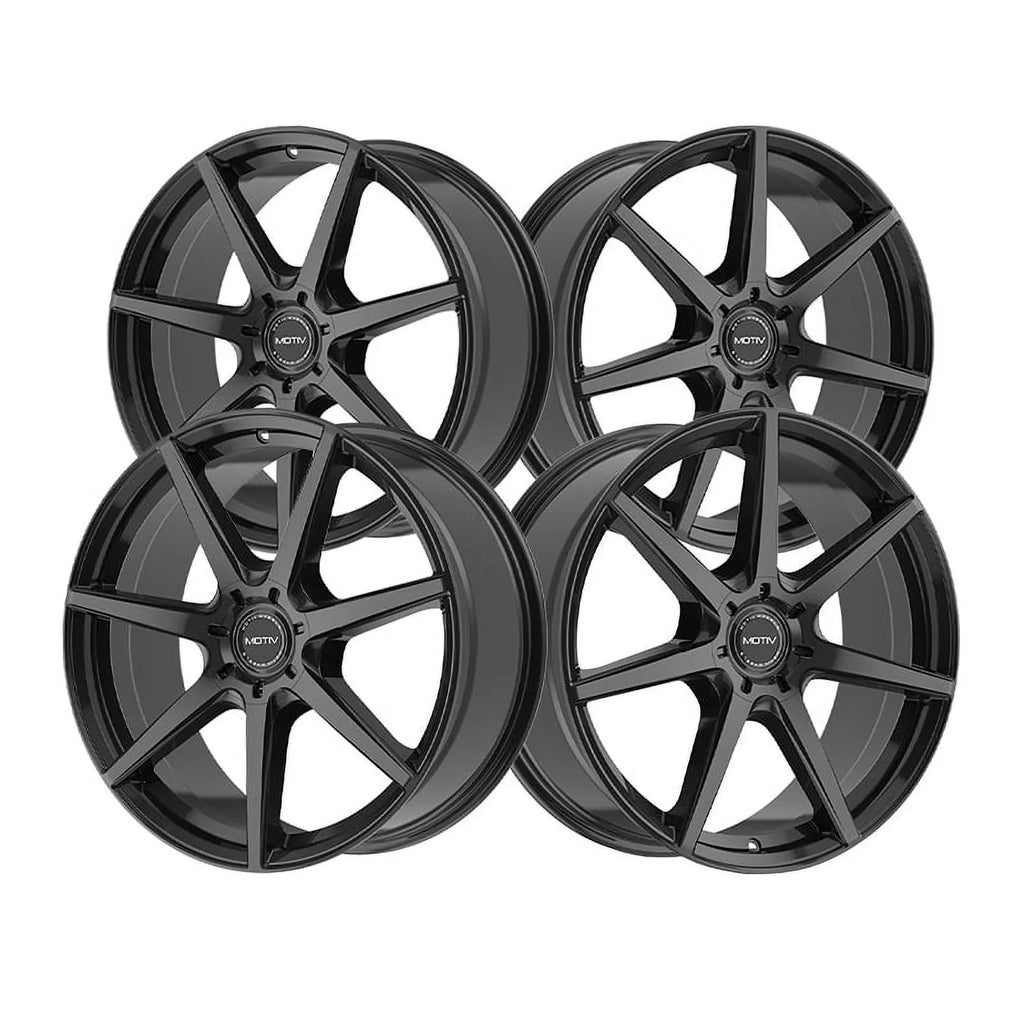 Motiv Black 5X108 Rigor Wheel Rim 17x7.5 432B