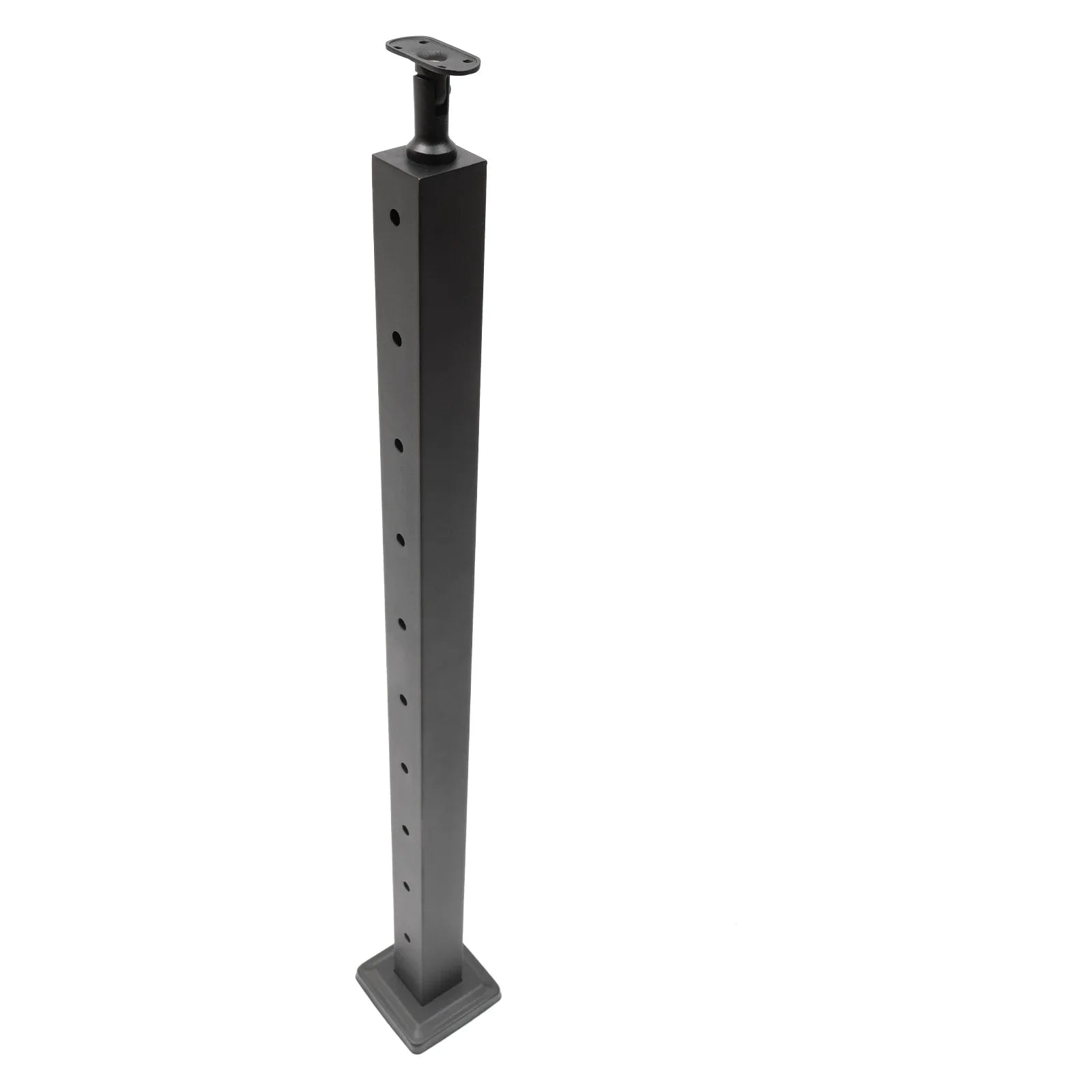 Deck Post Level Post Railing Stainless Steel Sides Level Railing Cable Fence Pre-Drilled Two Square Cable for Wood 36''x2''x2'' Concrete System
