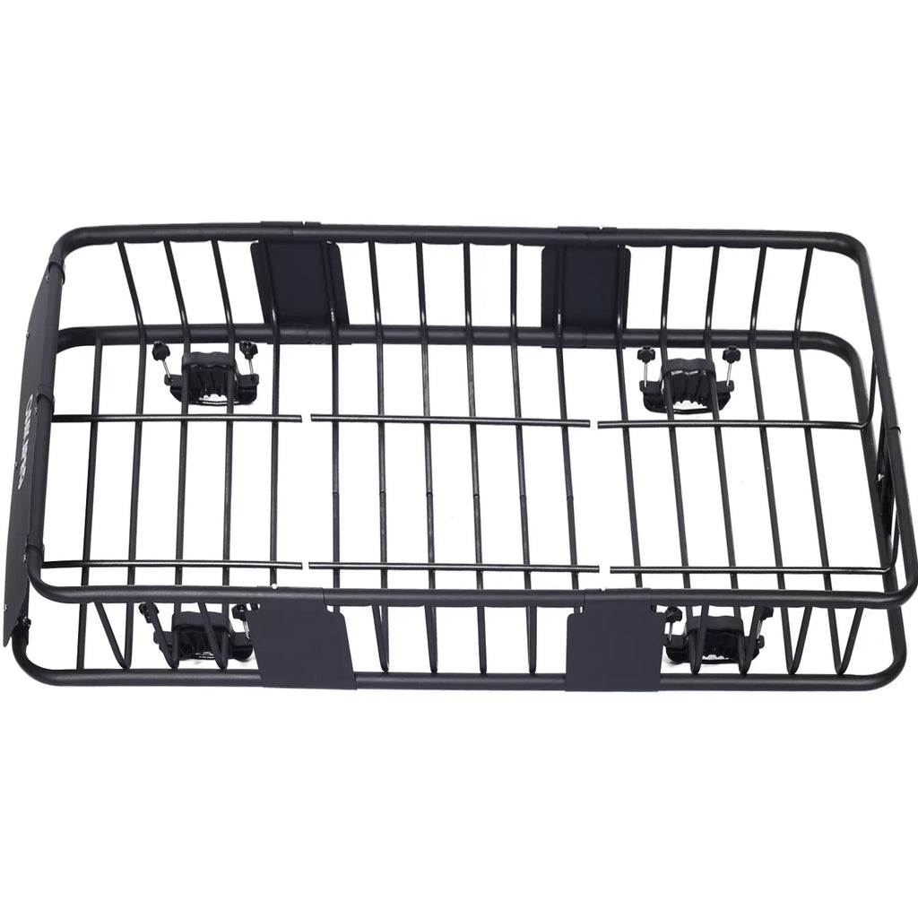 64black Roof Roof RackTop Carrier Cargo Rack steel BasketMotoring Rooftop Mount