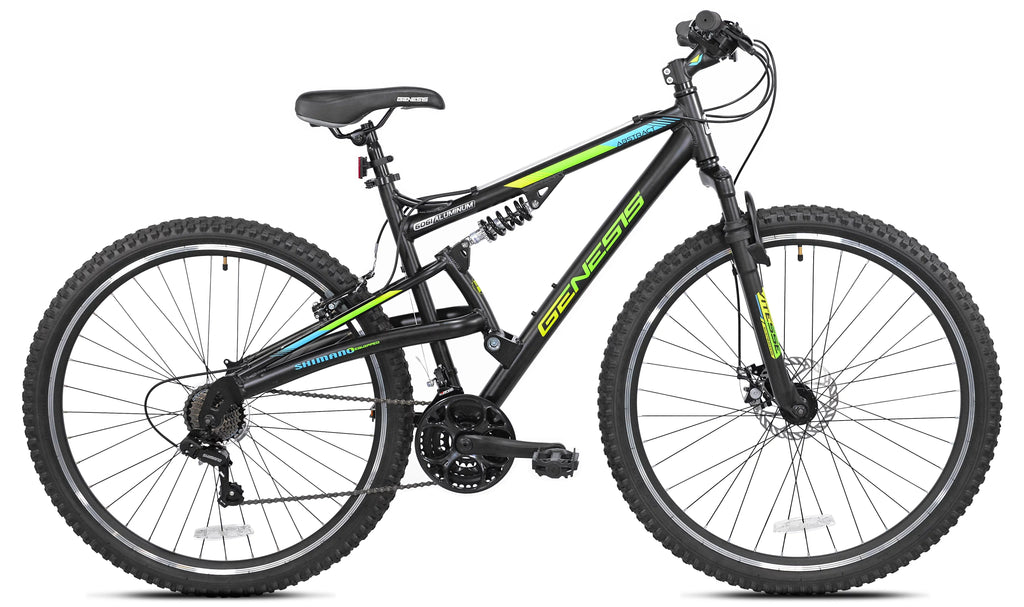 29" Mountain Men's Genesis Abstract Black Bike,
