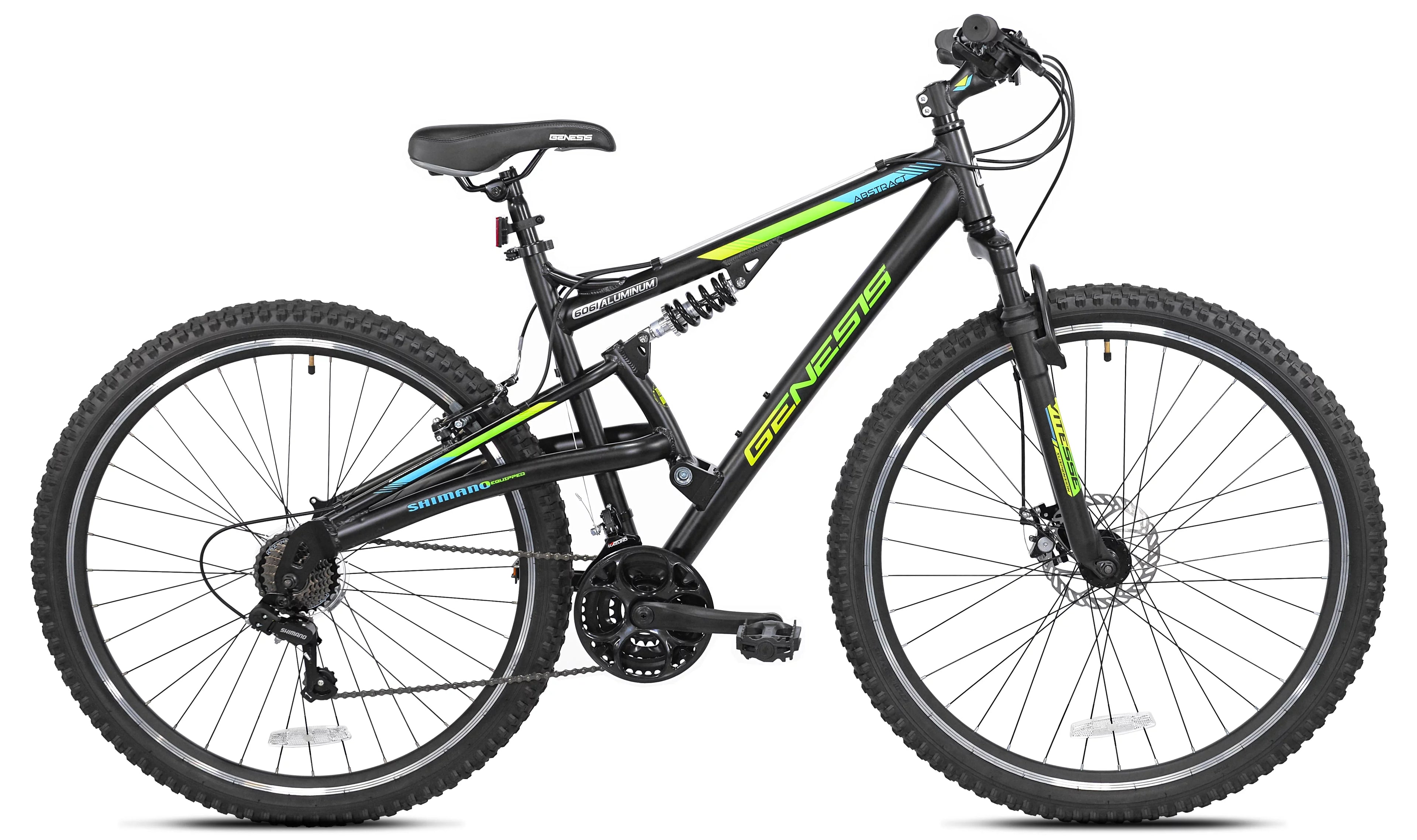 29" Mountain Men's Genesis Abstract Black Bike,