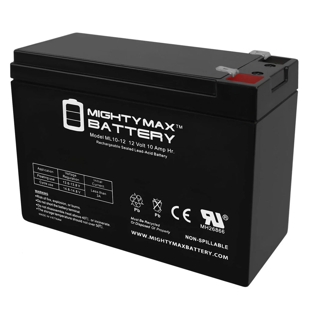 12V Lifan #ES400 10AH Battery Model 12V + Charger Replaces