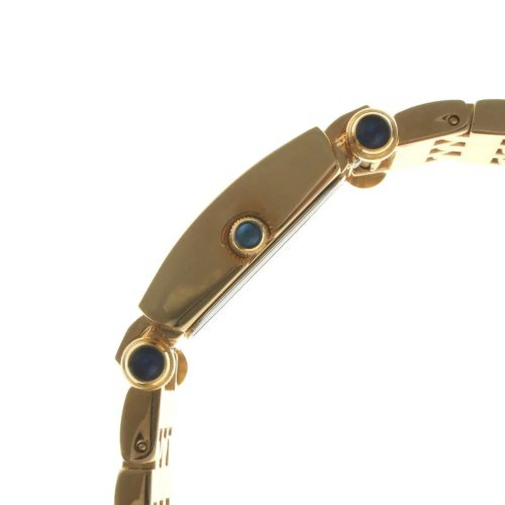 Leather Bands Crystal-Accented Peugeot Interchangeable Women's Gold-Tone Two with 691G Watch