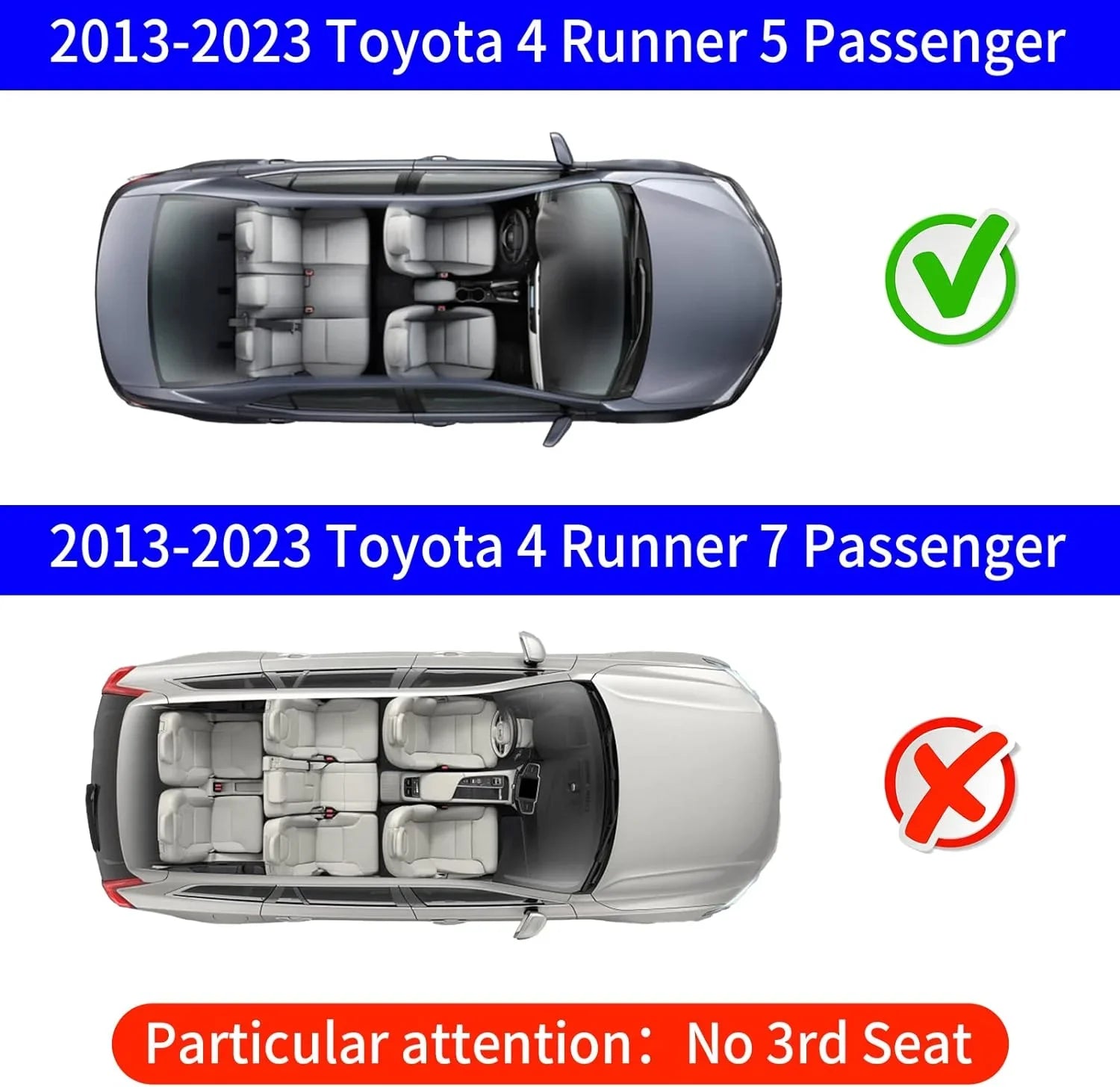 Mats,Fit 4Runner Toyota Mat + Floor with Seats Mat 2023 Liner Runner Floor Trunk Mats Accessories with Sliding 4 Trunk Tray) Cargo 5 Rongtaod Cargo Compatible (Trunk Mats 2013-2024 Liner