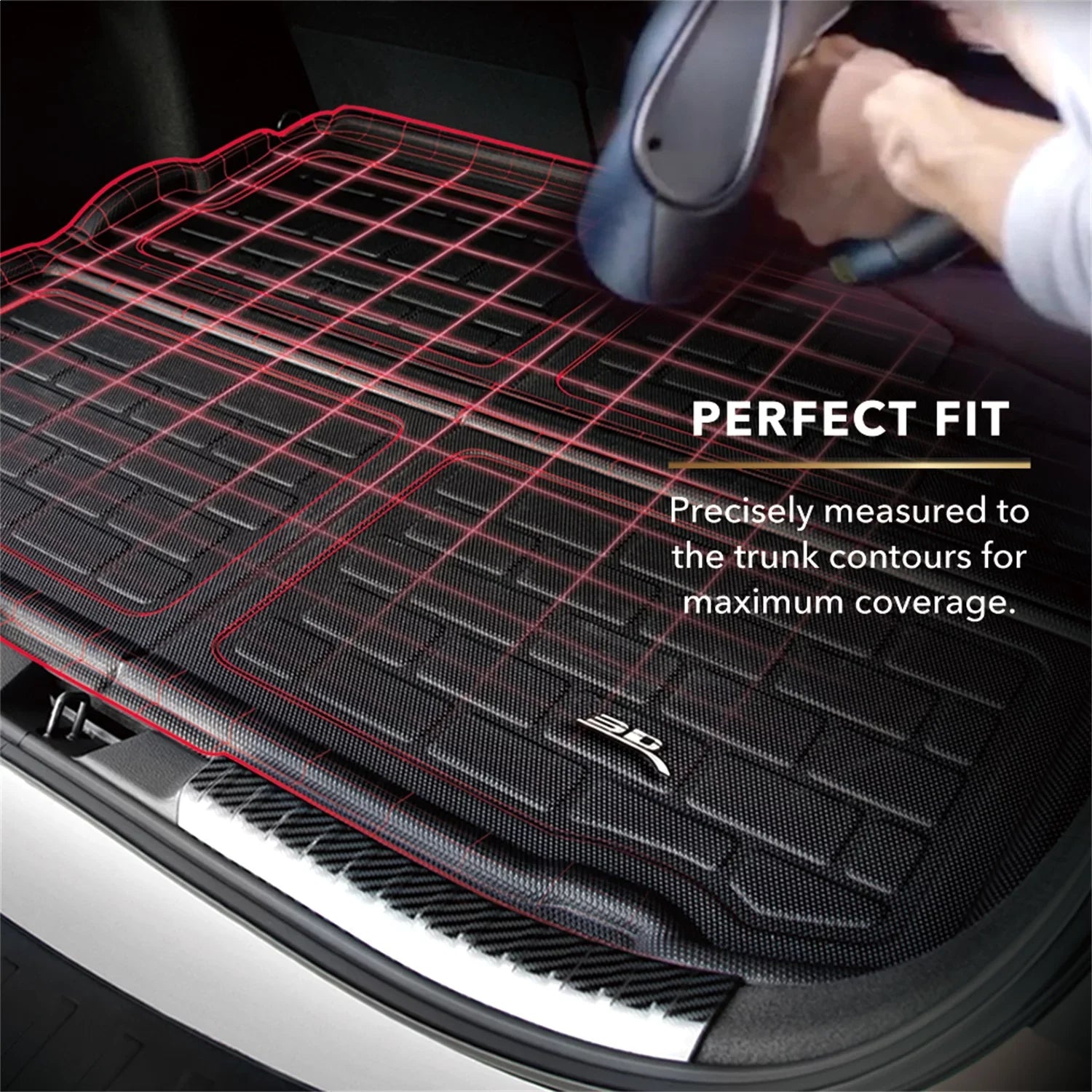 Liner KAGU 2016-2022 HR-V 3D with Cargo compatible - MAXpider Liner (BLACK) HONDA Cargo