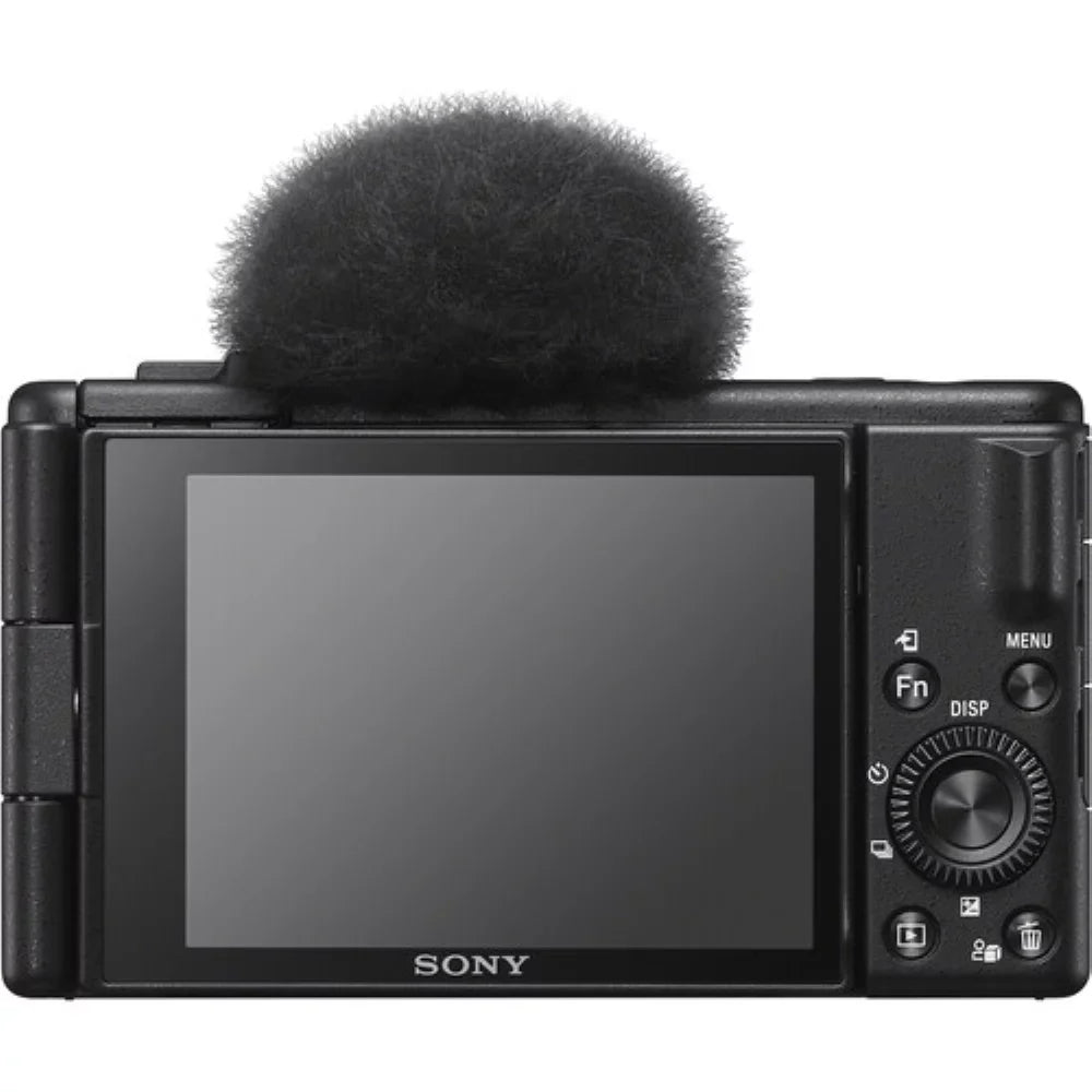 Design Kit Items) | Black + Camera ZV-1F Vlogging Camera (4 Camera with Cleaning K&M Precision + Vlogger Kit Accessory Sony Sony Cleaning Bundle Cloth