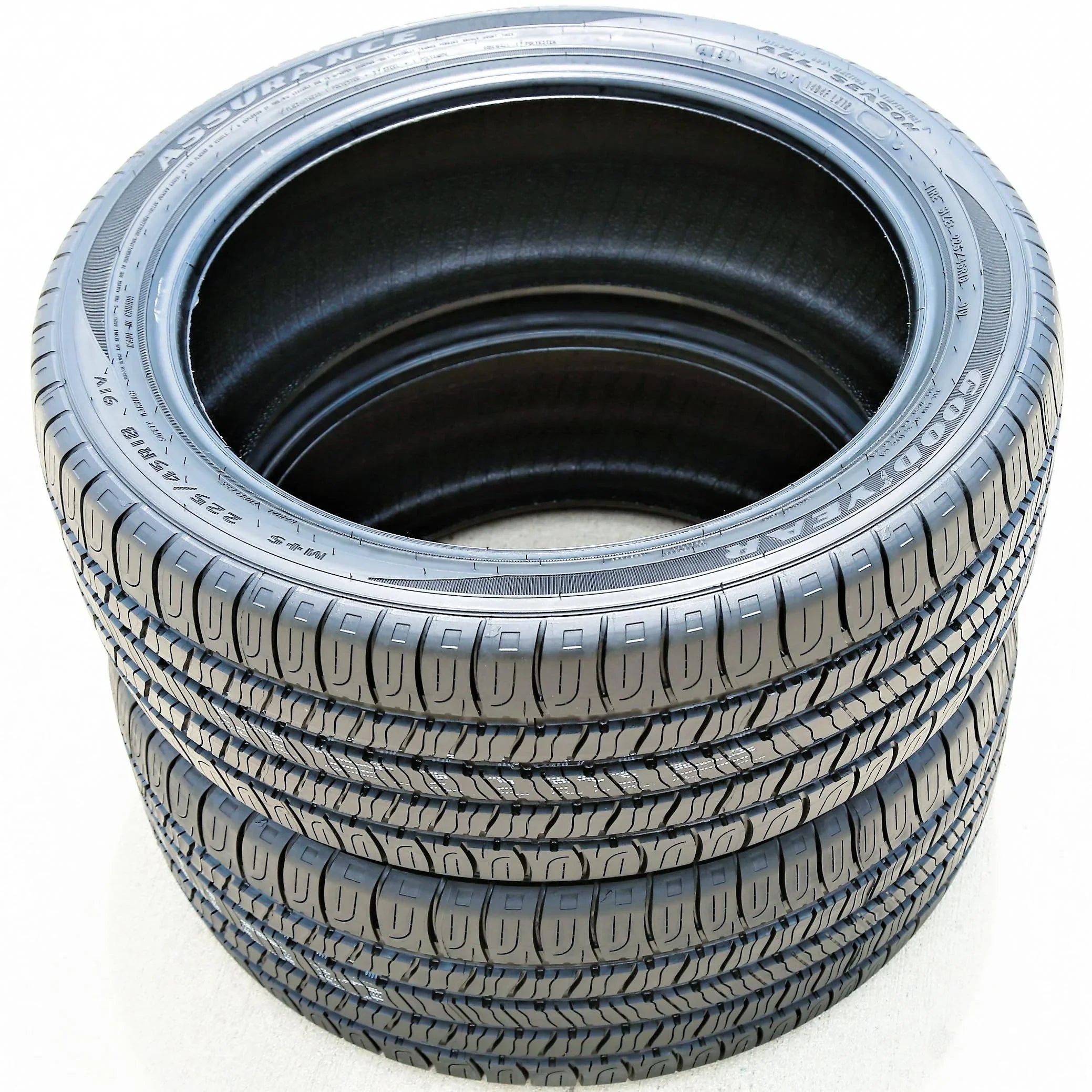 Fusion XLE, 2012 (FOUR) SEL 91V Fits: All All-Season Goodyear Assurance 225/45R18 Tires A/S 4 2008-12 Ford Set Season of Camry Toyota