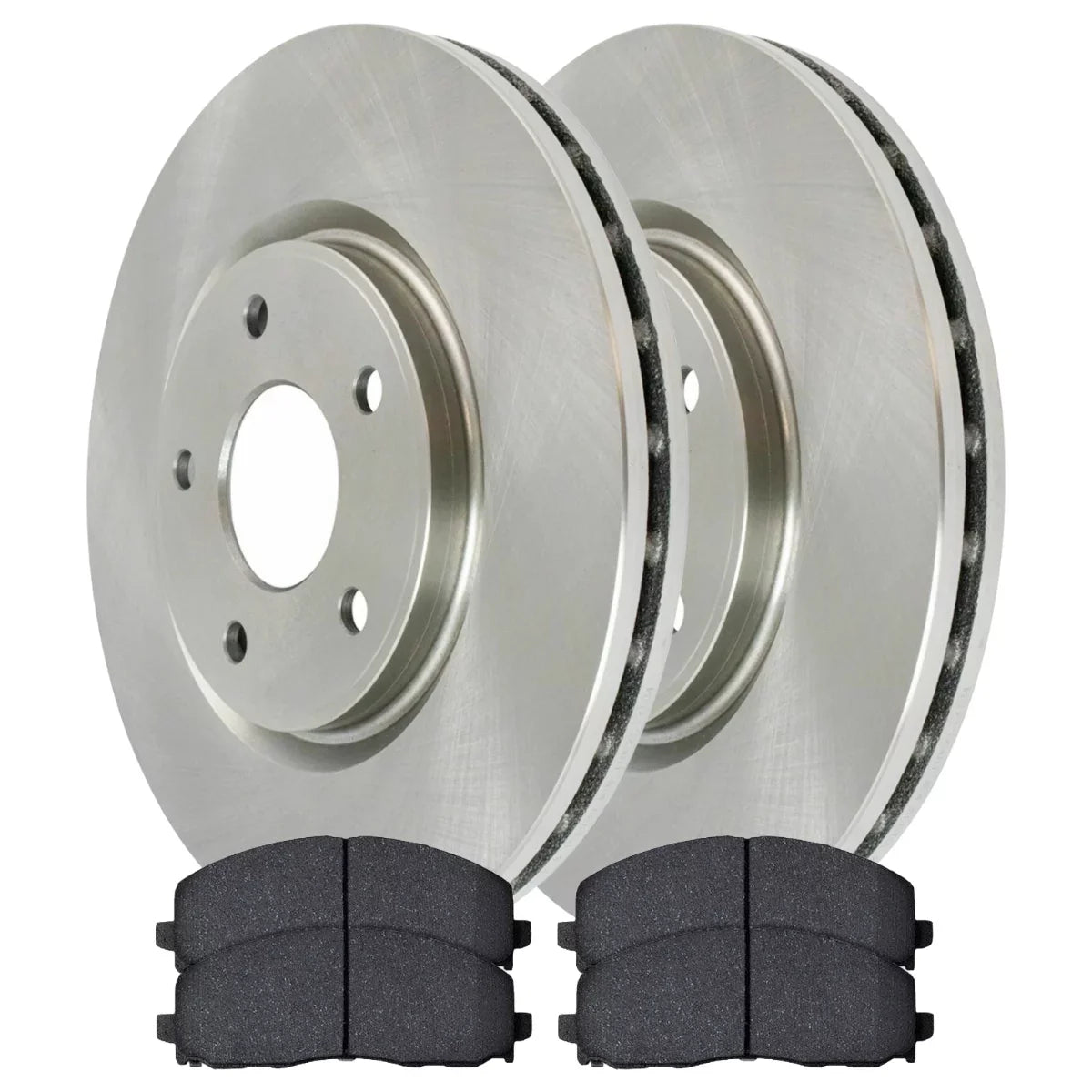 Journey Routan & Kit Caravan Grand and C/V Town Front for Dodge Rotors Side Ceramic Replacement Ram Voyager Pads 2012-2016 Brake and Country Chrysler Driver Passenger VW AutoShack Pacifica 2012-2020
