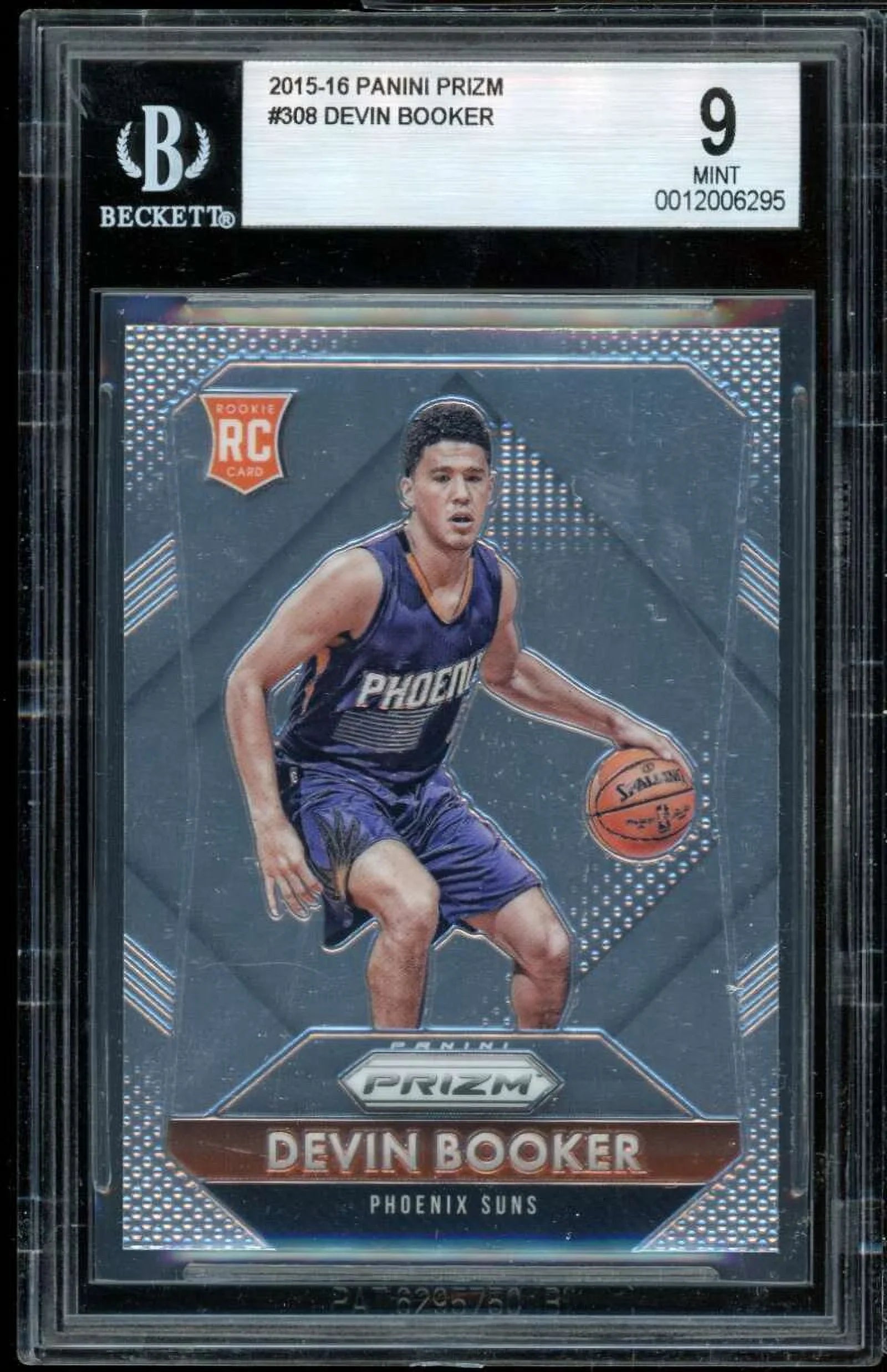 2015-16 Devin 9 Card Booker BGS Prizm #308 Panini Rookie