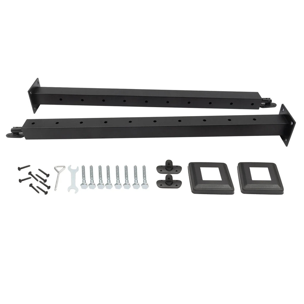 Deck Post Level Post Railing Stainless Steel Sides Level Railing Cable Fence Pre-Drilled Two Square Cable for Wood 36''x2''x2'' Concrete System