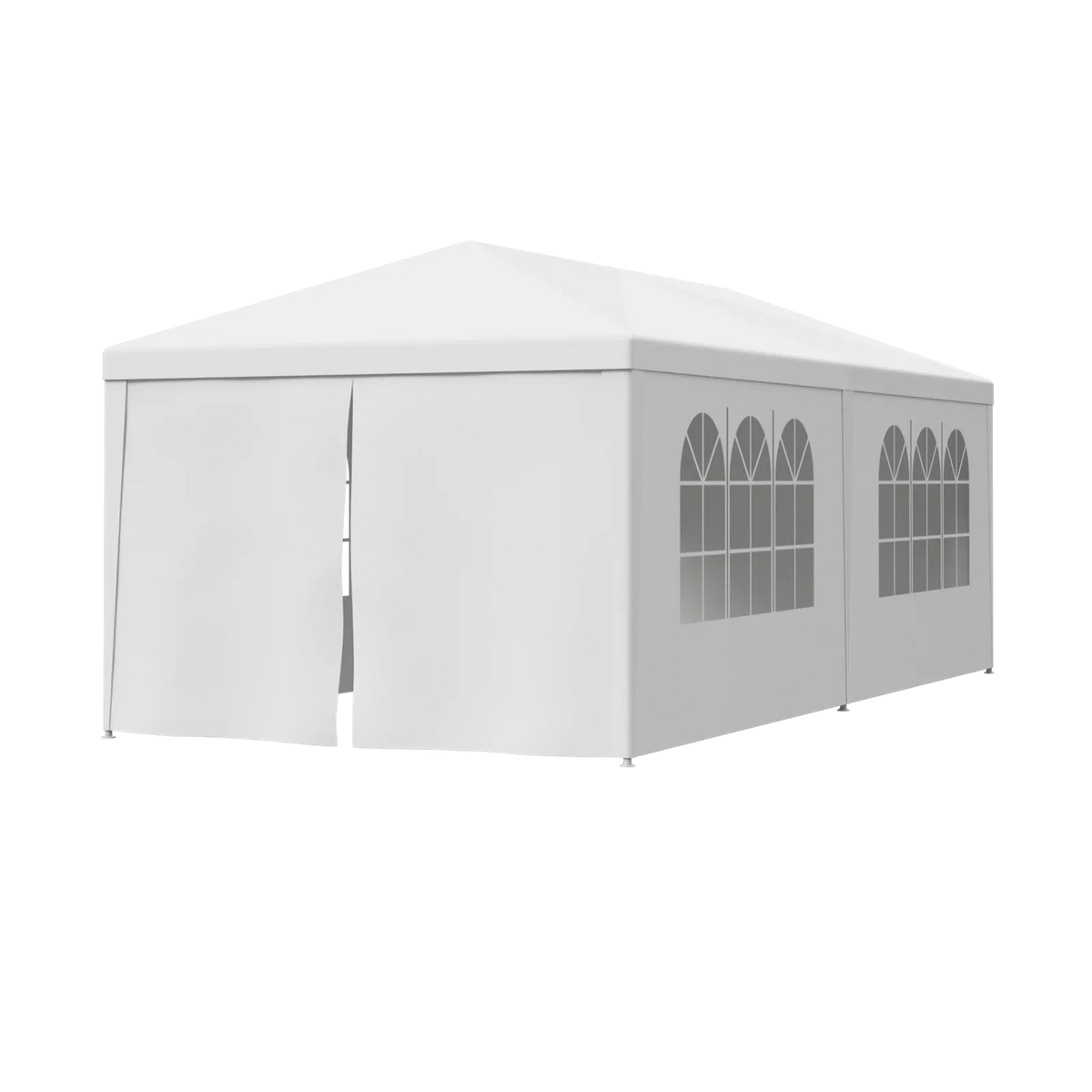 8.00, Zeny 10'x20' White Tent with Gazebo Event Outdoor Walls, Party Canopy Pavilion Side Wedding Canopies 6
