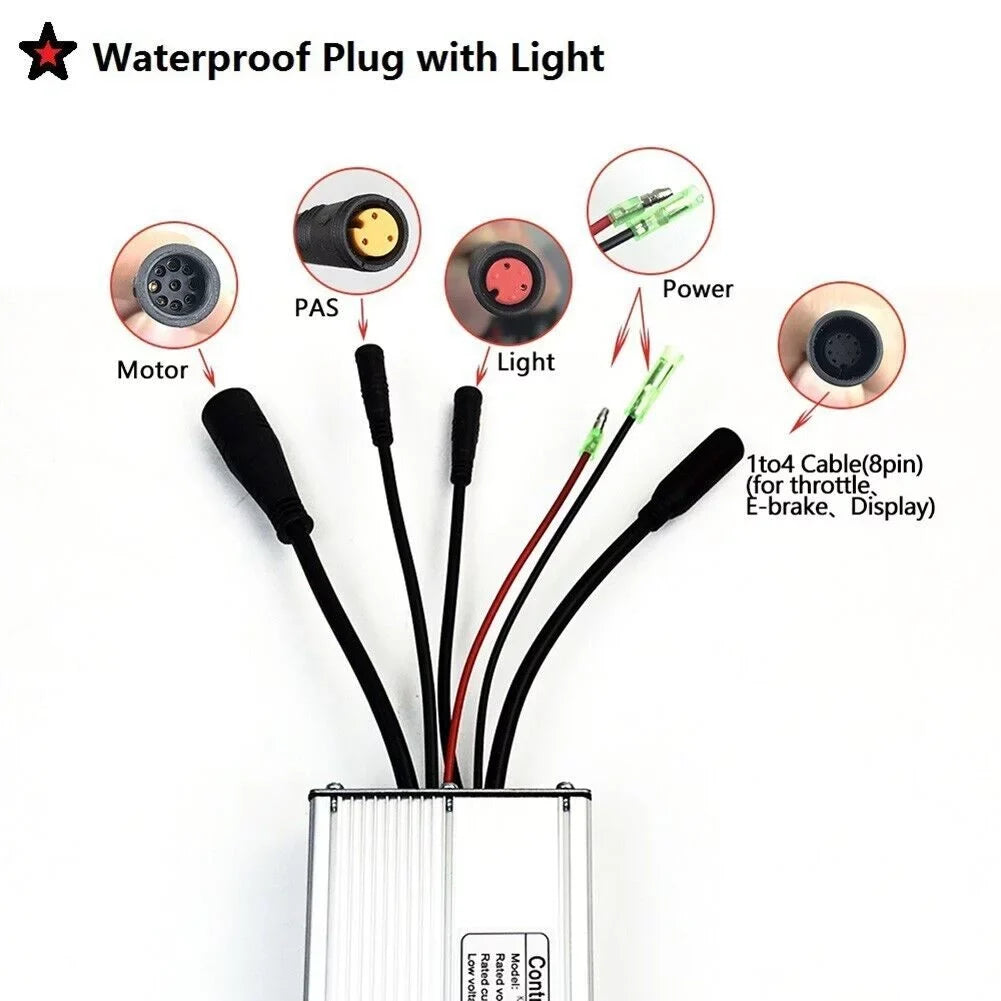 36/48V Brushless,Motor Lightline Ebike With For Waterproof-Controller KT15A 250W