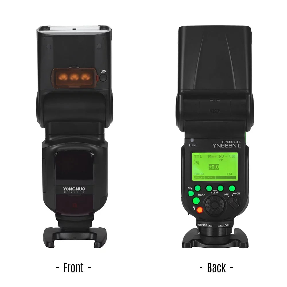 Wireless for LED Wireless System DSLR 5600K Compatible - YN968N YONGNUO Cameras, 1/8000s with HSS Nikon Built-in Speedlite II Flash with YN560 YN622N Light TTL