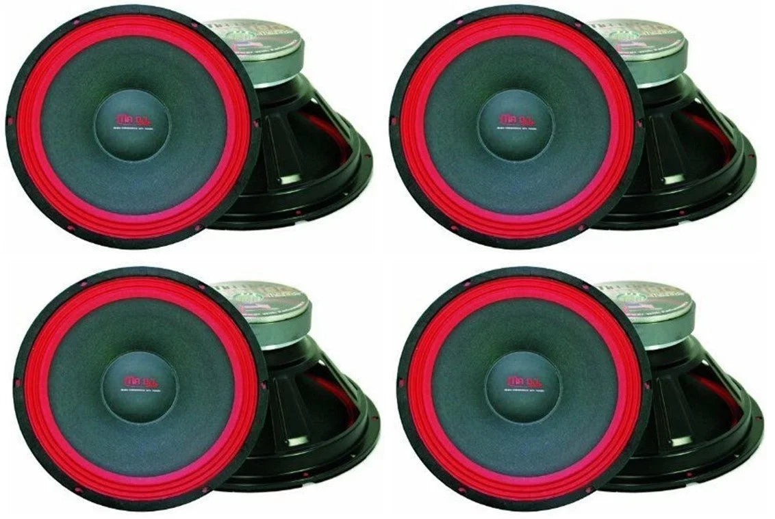 4 Replacement 8Ohm Magnet Woofer Raw 40oz DJ PA DJ Subwoofer 500W Speaker MR 12"
