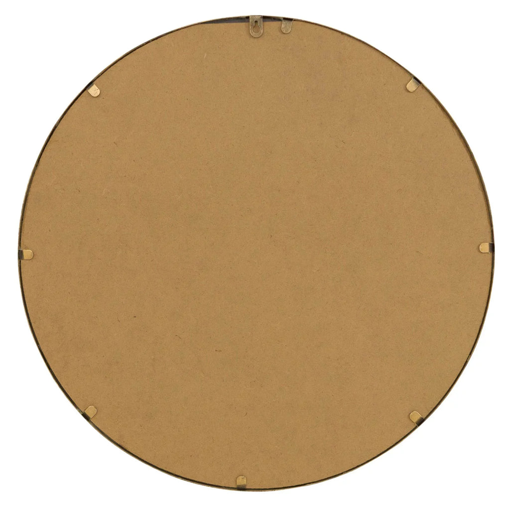 Gold Home Damis Accents Mirror Leaf Wall Metal Round Modern Aspire
