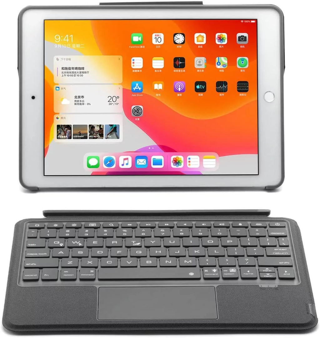 iPad Case for inch / 7th 2017, Magnetic Keyboard 3rd New Detachable Keyboard Multi-Touch Gen Bluetooth Black 10.5" iPad Backlit 8th 2019 iPad 2020 9th Generation Trackpad, / 10.2 / 2021 Air Gen/Pro