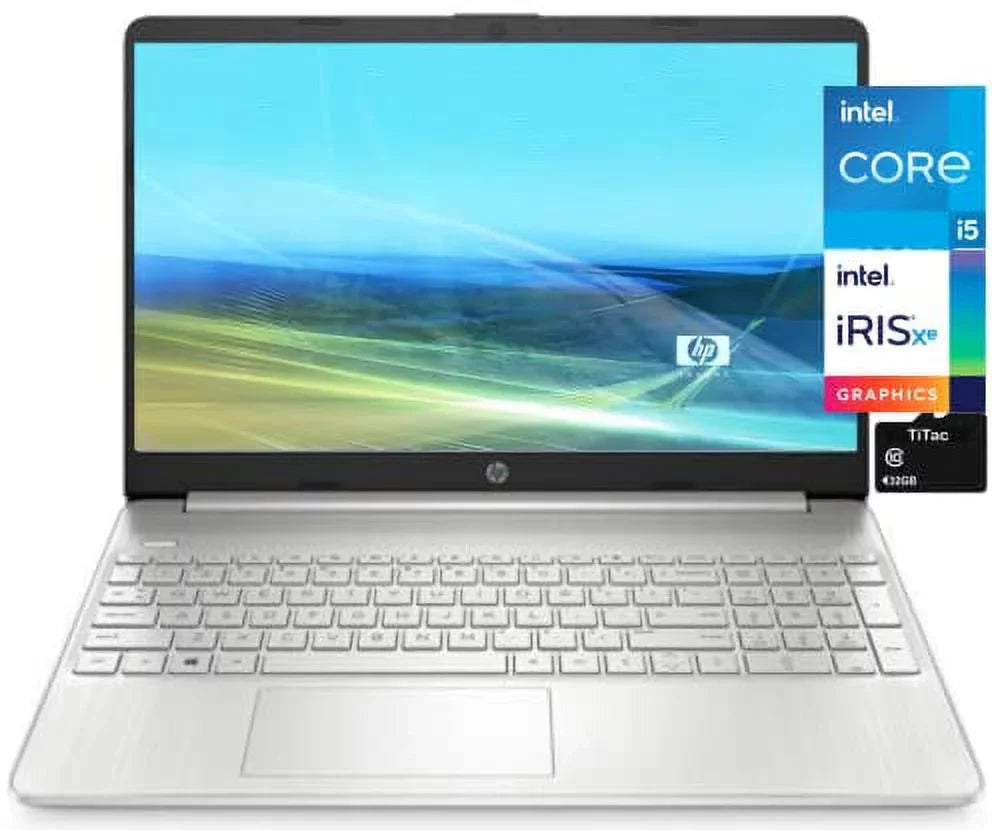 11th Graphics, Quad-Core 8GB Xe Full RAM i5-1135G7, 15 SSD, Silver, 15.6 Business Card, + USB-C, Iris Gen Wi-Fi, 2021 TiTac | Laptop, HD i5 DDR4 Intel HDMI, 1080P Windows Inch PCIe HP RAM, 512GB