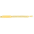 Lite Link 8.5 Miami 19.2gr. Inches, 8mm 14k ID-Bracelet, Cuban Clasp JewelStop Lobster Gold Men's Yellow