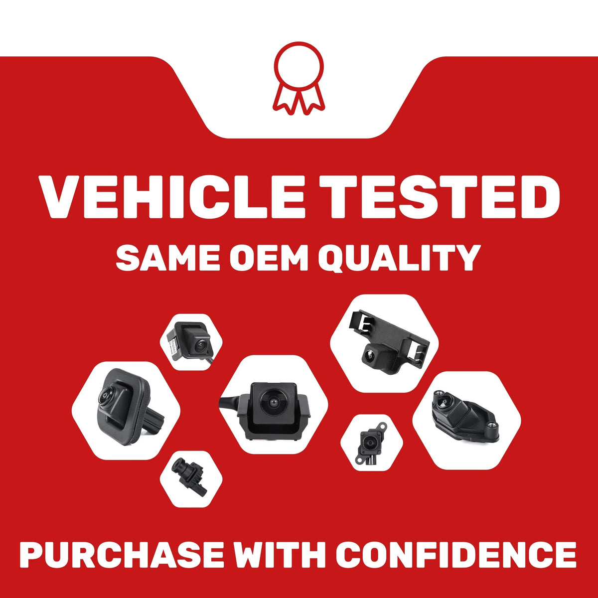 Tailgaters # Camera Cadillac 23405751, 23324497 23135152, Replacement w/Surround GMC Escalade/ESV w/AVM Yukon/XL/Denali Escalade/Escalade (15), (16) View (15-16) / for w/Surround Backup OE Master ESV