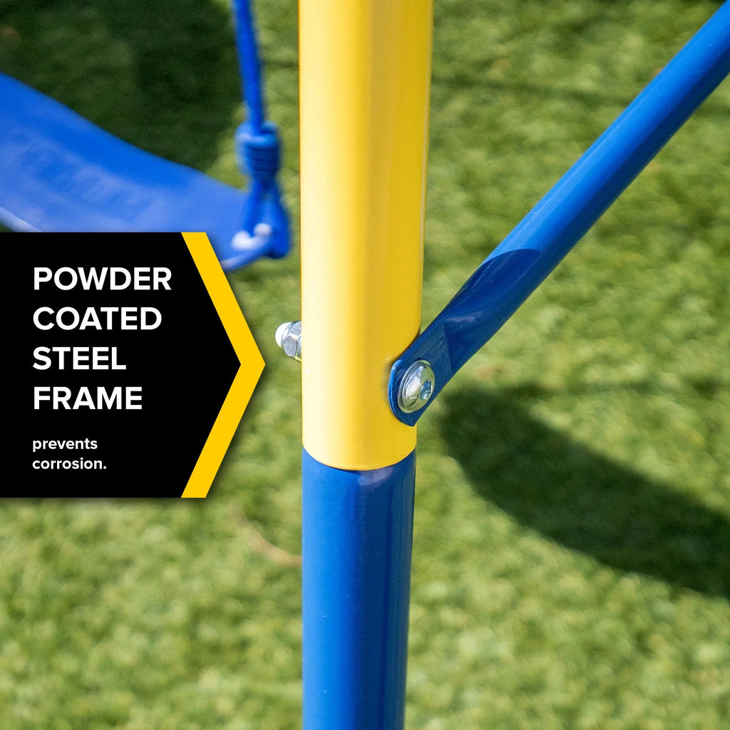 Set Swing up Metal Heavy and to with Swing Duty 300 lb. Sportspower Saucer holds A-Frame,