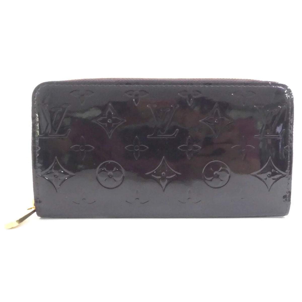 Vuitton LOUIS Verni Round Louis Pre-Owned VUITTON (Good) Monogram Zippy Amaranto Unisex Zipper Wallet Long M93522